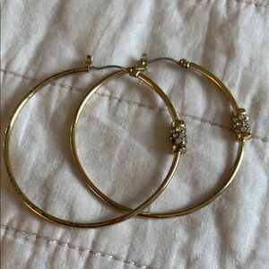 Gold Tone Hoop Earrings